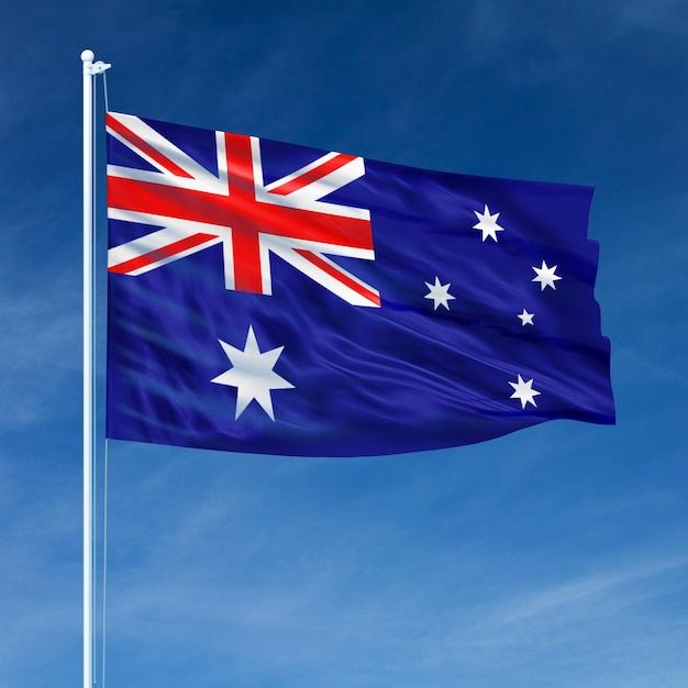 Premium Photo Australia Flag Flying